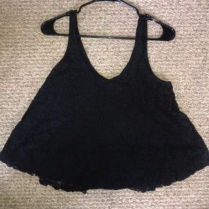 American eagle black lace tank